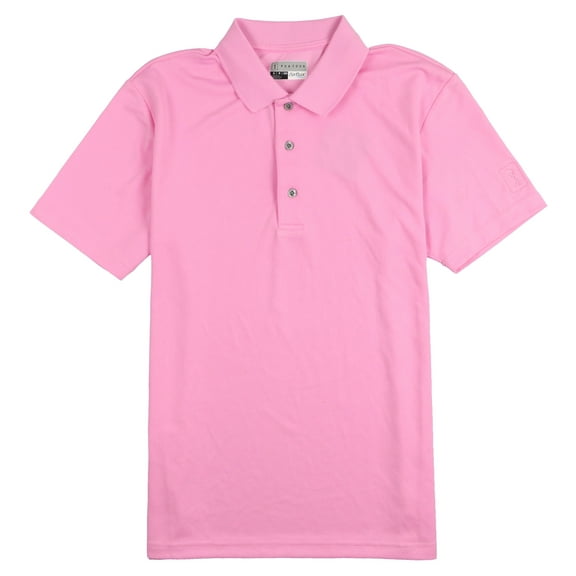 PGA Tour Men's Airflux Solid Polo Golf Shirt Small Bonbon Pink