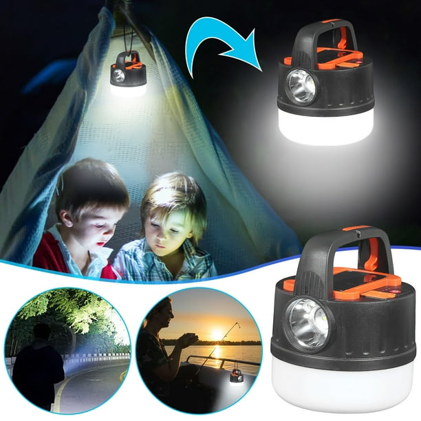 Linterna solar portátil USB para acampar | Luz LED para tienda de campaña de 32 LED con 6 modos | Lámpara LED colgante impermeable IP65 | Luz de emergencia recargable para senderismo al aire libre