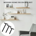thumbnail image 4 of High-Strength Steel Floating Frame Holder for Cabinets Shelves T-Shaped Invisible Design Bookshelf Support Easy Installation DIY Professional Use Display Shelf Bracket, 4 of 8
