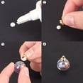 thumbnail image 3 of 1Box Handmade Blown Glass Globe Ball Bottles Round for Glass Vial Pendants Making Clear 16mm Hole: 3.5mm 30pcs 8mm 30pcs Plastic Beads Container: 11.8x7.2x3.5cm, 3 of 3