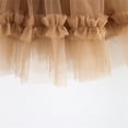 thumbnail image 4 of Ticikt Girls Tulle Skirts A-line Mesh Skirt Long Tutu Skirts Dress Stars Sequins Tutu Skirt for Toddler Girls,Color:Khaki,Size:12-24 Months, 4 of 9