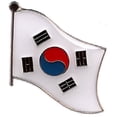 thumbnail image 2 of Pack of 50 South Korea Flag Lapel Pins, South Korean Pin Badge, 2 of 4
