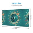 thumbnail image 3 of Bingfone Around The Planet Large Gaming Mouse Pad,Extended Desk Mousepad With Stitched Edges,Non-Slip Base,Water Resist Keyboard Pad For Gamer, Office & Home, 29.5 X 16 In, 3 of 9