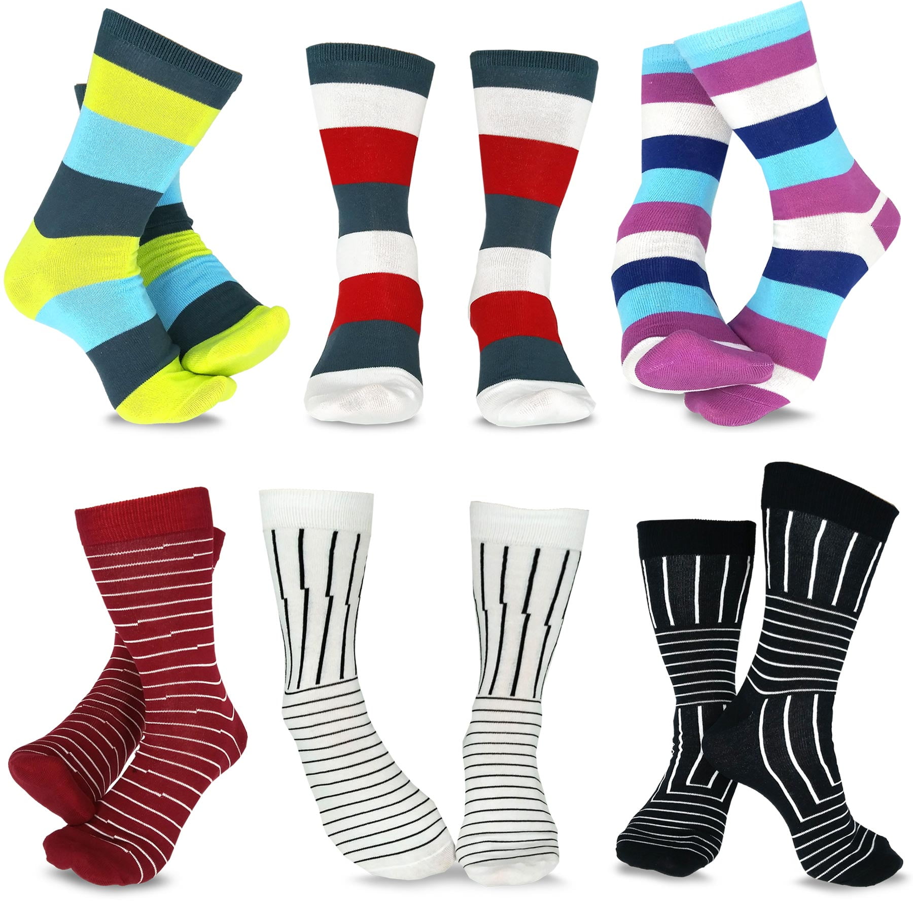 Father's Day Gift Socks for Dad Men's Cotton Crew Dress Socks 1013