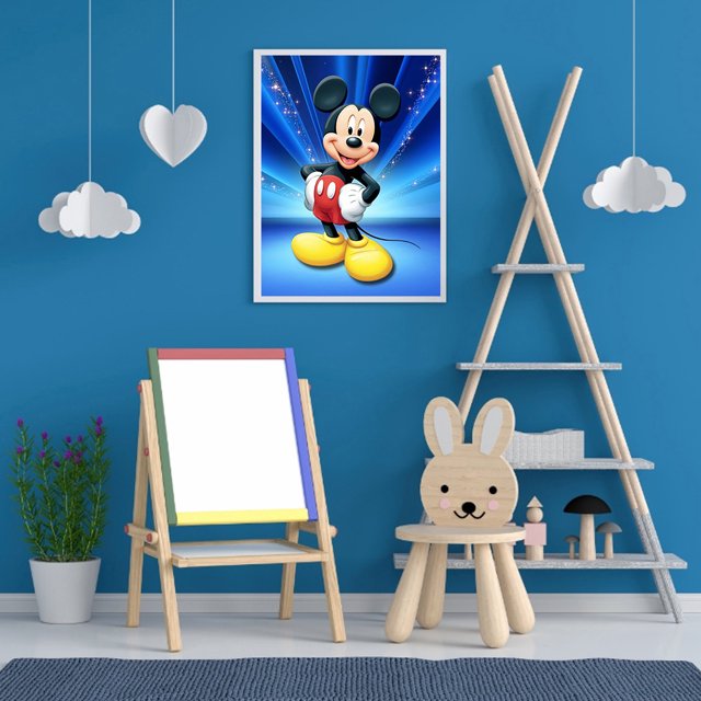 Cuadros Decorativos 5D DIY diamante pintura ratón dibujos animados completo redondo taladro mosaico imagen Rhinestone Ndcxsfigh Nuevos Originales