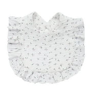 Baby Bib for Boys Girl 0-24Months Breathable Floral Drooling Bib with Hidden Stud Buckle Infant Sleep Teething Bandana A