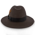 thumbnail image 5 of Empire - Walrus Hats Grey Wool Felt Fedora Hat - H7001, 5 of 6