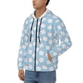 thumbnail image 3 of Vsdgher Cartoon Sushi Mens Hoodies Zip Hoodie, Hoodies for Men, Zip-up Hooded Sweatshirt-Medium, 3 of 5