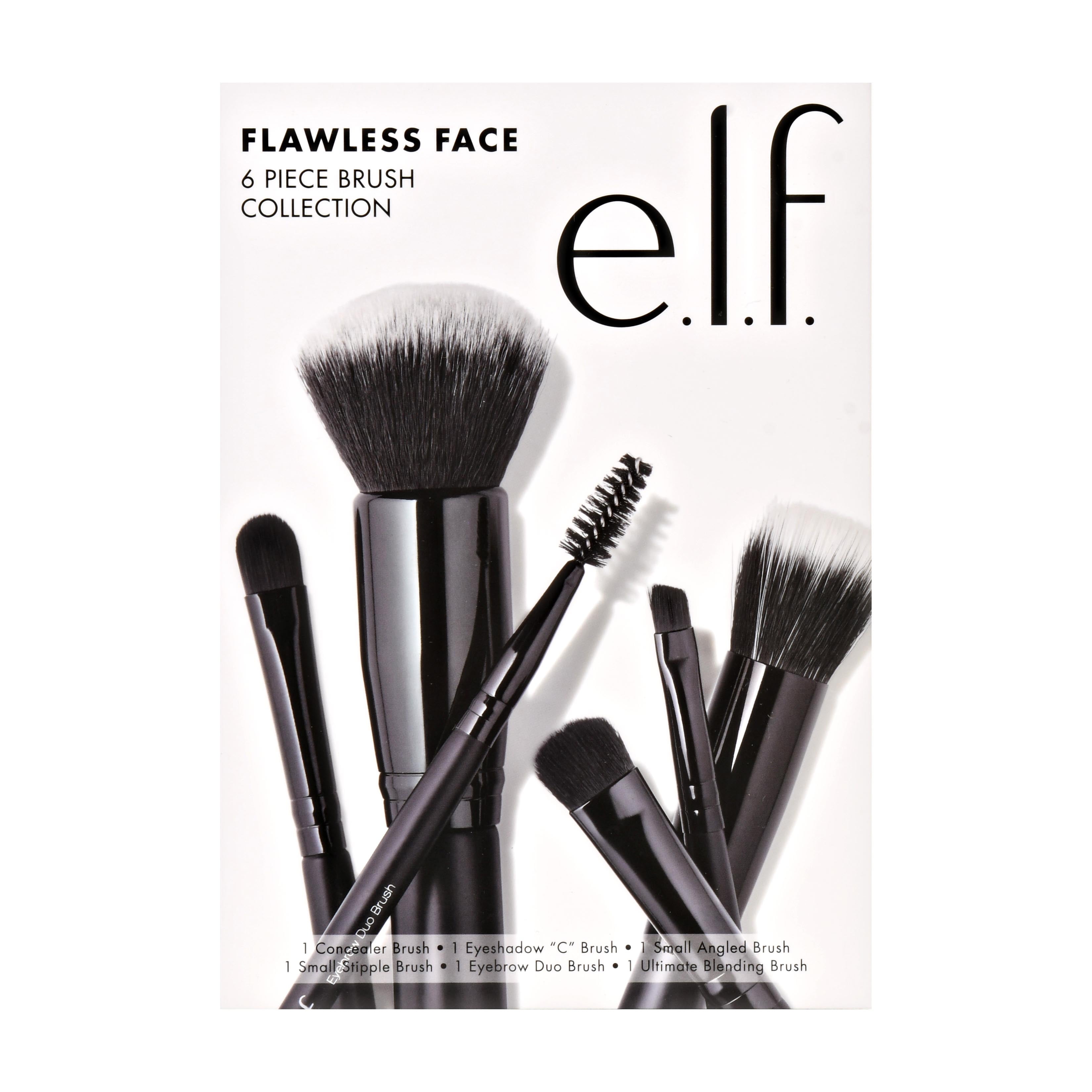 E.L.F. Flawless Face Kit, 6 Piece Brush Collection