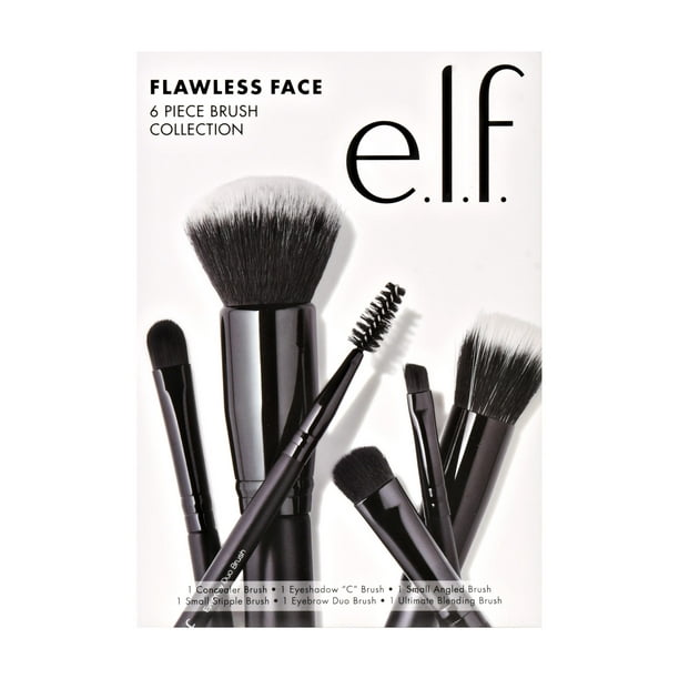 E.L.F. Flawless Face Kit, 6 Piece Brush Collection - Walmart.com