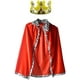 thumbnail image 1 of Traje de rey traje medieval de príncipe rey capa (capa y corona) rojo Afortunado Sencillez, 1 of 3