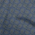 thumbnail image 1 of oneOone Cotton Jersey Black Fabric Asian Paisley Block Craft Projects Decor Fabric Printed By The Yard 58 Inch Wide, 1 of 4