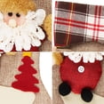 thumbnail image 2 of Christmas Stocking, 18" Set of 3 Santa, Snowman, Reindeer, Xmas Character 3D Plush with Faux Fur Cuff Christmas Decorations and Party Accessory (Short Hat2), 2 of 7