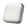 thumbnail image 2 of TISHITA Étui Rigide à Fermeture Éclair pour CD, Capacité 40, Support pour Voyage, Maison, Voiture, Blanc, 2 of 8