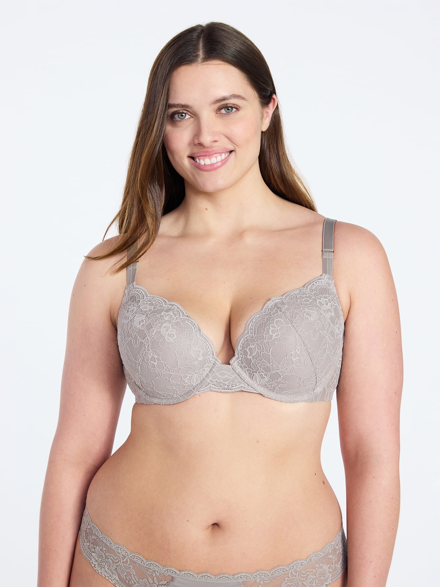 Joyspun Women's Lace Push Up Bra, Sizes 34A-36DD