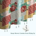thumbnail image 6 of Pioneer Flower Floral Print Pattern Shower Curtain 72"x72" ,Bathroom Decorative Shower Curtains Set with 12 Hooks,Modern Waterproof Washable Shower Curtain, 6 of 6