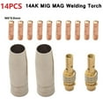 thumbnail image 1 of 14 Pcs Mag Mig-14Ak Consommables de Torche de Soudage Support de Buse de Gaz de Torche, 1 of 5