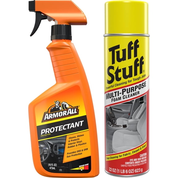 Auto Care Starter Kit with Armor All Original Protectant and Tuff Stuff Cleaner