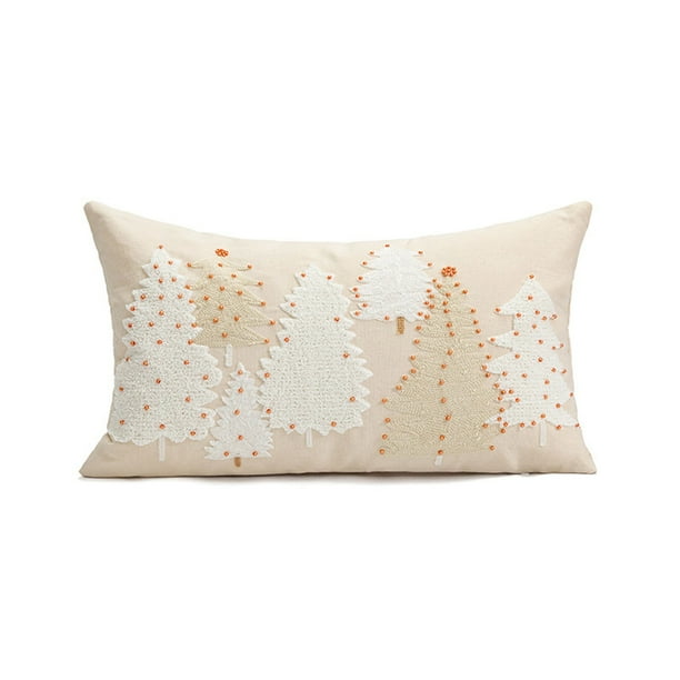 Textiles para el hogar, fundas de almohada, cojines navideños, cojines de menta, adornos navideños rojos y blancos, bonitas fundas de cojín decorativas navideñas, funda de cojín