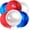 Red White and Blue, variant on , Pastel Color Balloons – 22 Inch, Pack of 6 | Multicolor Giant 4D Round Balloons for Birthday, Baby Shower, Gender Reveal, Wedding | Rainbow Party Decorations | Pastel Party Decorations