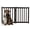 Brown, variant on PETMAKER 2-Panel Freestanding Dog Gate - 40x24-Inch Foldable Indoor Pet Fence (Brown)