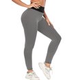 thumbnail image 4 of Womens High Waisted Yoga Pants Tummy Control Scrunched Booty Leggings Workout Running Butt Lift Tights, 4 of 5