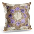 thumbnail image 1 of BOSDECO Abstract Marble Brown Stone Pattern with Purple Incrustations Antique Pillowcase Pillow Cover Cushion Case 16x16 inch, 1 of 1