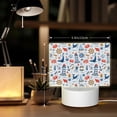 thumbnail image 6 of Cauagu Watercolor Nautical for Rectangle Acrylic Night Light - Acrylic Modern Bedside Light with LED Light Lamp Base - Decorative Night Lamp for Restaurant Bar Cafe Shop, 6 of 9