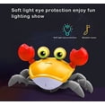 thumbnail image 3 of Musical Crawling Crab Toy for Babies, Movable Crab Toy for Toddlers, Crawling Crab Toys with Light, Automatically Avoid Obstacles, Interactive Baby Learning Toy, 3 of 5