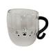 thumbnail image 4 of Taza de café de vidrio de doble pared, encantadora taza para beber con asa, Taza de leche para batidos, yogur con leche, zumo de Claro, 4 of 9