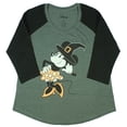 thumbnail image 1 of Disney Minnie Mouse Women's Plus Size Witch Grey Raglan Tee Shirt Top (0), 1 of 3