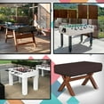 thumbnail image 6 of Foosball Table Cover 12 Oz Waterproof - 100% Weather Resistant Outdoor Game Table Cover with Elastic at 4 Sides (63"W x 45"D x 19.7"H, Coffee), 6 of 6