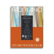 Fabriano Studio Watercolor Pad, Hot-Press, 11" x 14", 140 lb., 12 Sheets