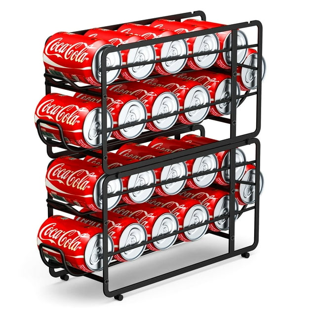 Organizador de latas de refresco Canyave, 2 piezas, apilable, 45 x 13 x 21 cm