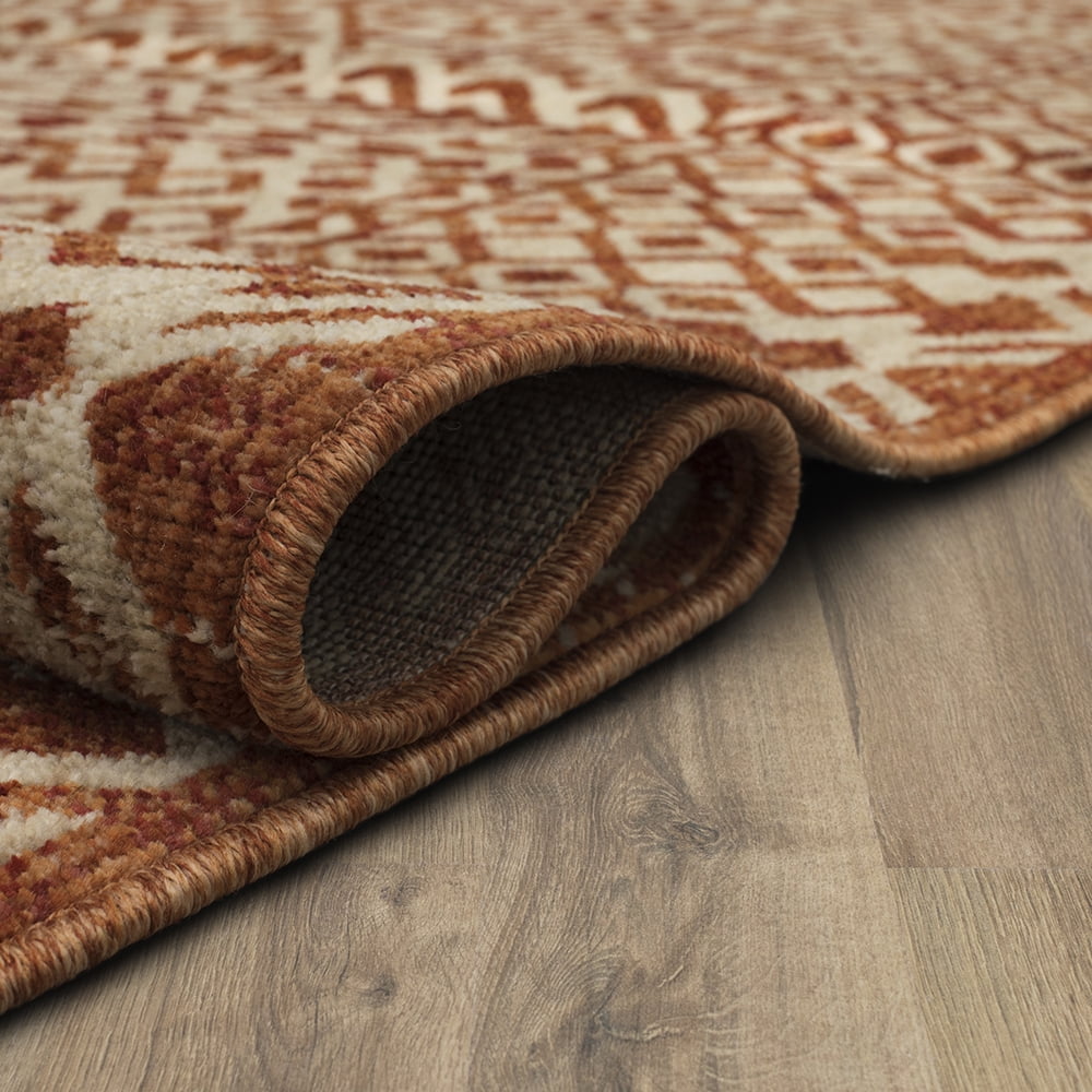 Mohawk Home Townsent Woven Indoor Area Rug, Spice, 4' x 6'