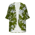 thumbnail image 4 of Tumotour Lightweight Cardigans For Women 3/4 Length Sleeve Floral Printed Tops 2024 Summer Fall Trendy Casual Loose Open Front Cardigan Jackets, 4 of 5