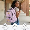 thumbnail image 5 of HUIACONG Capybara Mermaid Backpack, Lovely Ocean Style School Bookbag for Age 12-18, Water Repellent Durable Backpack for Teens Travel & Daily, 5 of 7