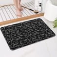 thumbnail image 4 of Math Equations Trigonometry Black Pattern Bathroom Rugs Mat,Non Slip Microfiber Bathroom Rug,Rubber Backing,Soft Bathroom Mats for Bathroom Floor,Tub and Shower,17x27in(43x68cm), 4 of 5