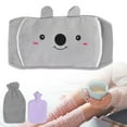 thumbnail image 2 of Hot Water Bag, Rubber Hot Water Bottle with Velvet Waist Cover for Menstrual Cramps, Pain Relief, Warm Water Pouch with Soft Plush Hand Waist Warmer Cover Purple, 2 of 9
