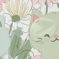 thumbnail image 4 of Bathroom Sets Curtain and Rug Sets 23.6x15.7 in Non-Slip Mat and 66x72 in Shower Curtain for Home Bath Dcor Pastel-colored Cats and Flowers, 4 of 7