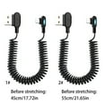 thumbnail image 3 of lixuesong Fast Charging USB C Cable Reversible Coiled Cord Double Angled Connectors USB C Charges Cable for Phones Tablets, 3 of 3
