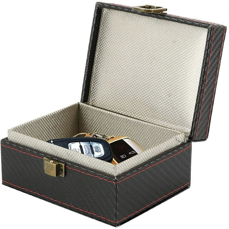 Roselle RFID Faraday Box with Large Capacity, Key Fob Protector Box Signal Blocking Box, RFID Keyless Signal Blocker Case, Anti-Theft Car Key Box