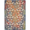 thumbnail image 1 of homeroots home decor 385031 5’ x 8’ Rainbow Colored Indoor Outdoor Area Rug, 1 of 1