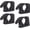 4 Pack Black, variant on ABCISI Shovel Holder Clamp Kit, Truck Bed Molle Panel Mount, Shovel Mount for Roof Rack, Quick Release Clamps Off Road UTV Utility Trailer Accessories Fits 1-1/7" to 1-3/7" Diameter Tools (4 Pack)