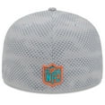 thumbnail image 4 of Men's New Era Gray Miami Dolphins 2024 Sideline 59FIFTY Fitted Hat, 4 of 6