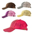 thumbnail image 4 of Mode Femmes Anti Soleil Paillettes Mesh Réglable Chapeau de Queue de Cheval Coton Casquette de Baseball, 4 of 10