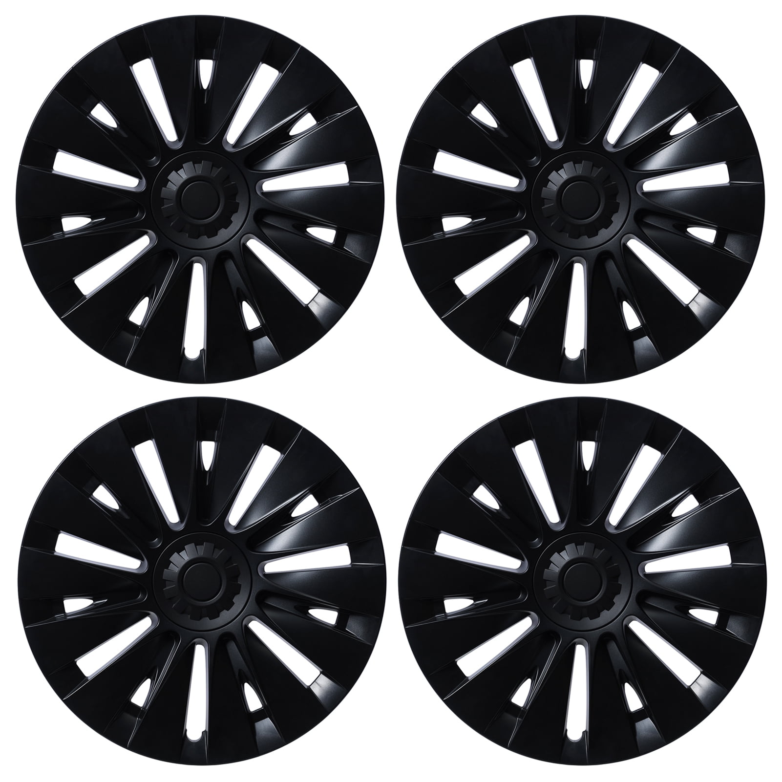 Happydeer Automotive Hub Caps, 4Pcs/Set Wheel Cover Hubcap, 19 Inches Modified Wheel Cover Replacement for Tesla Model Y