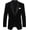 Black, variant on Men’s Red Velvet Tuxedo Blazer with Black Shawl Lapel | Slim Fit Single-Breasted Formal Party Dinner Jacket