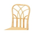 thumbnail image 6 of Baxton Studio Monaco Modern Bohemian Oak Brown Finished Mahogany Wood and Natural Rattan Dining Chair, 6 of 7