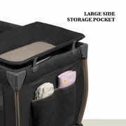 Monbebe Play Yard – Full-Size Rocking Bassinet, Removable Changer & Toy Bar – Castle Point